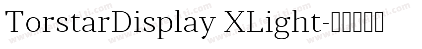 TorstarDisplay XLight字体转换